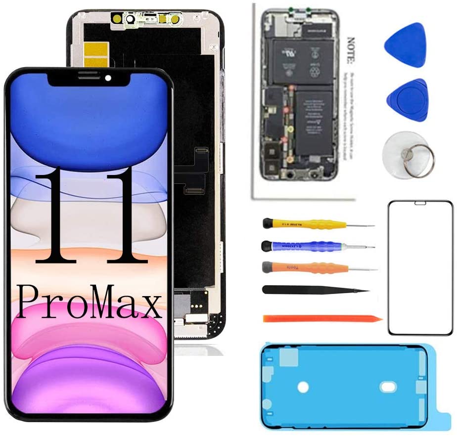 Iphone 11 Pro Max LCD Screen Replacement Kit (Screen Replacement, Tool Kit, Screen Protector Included)